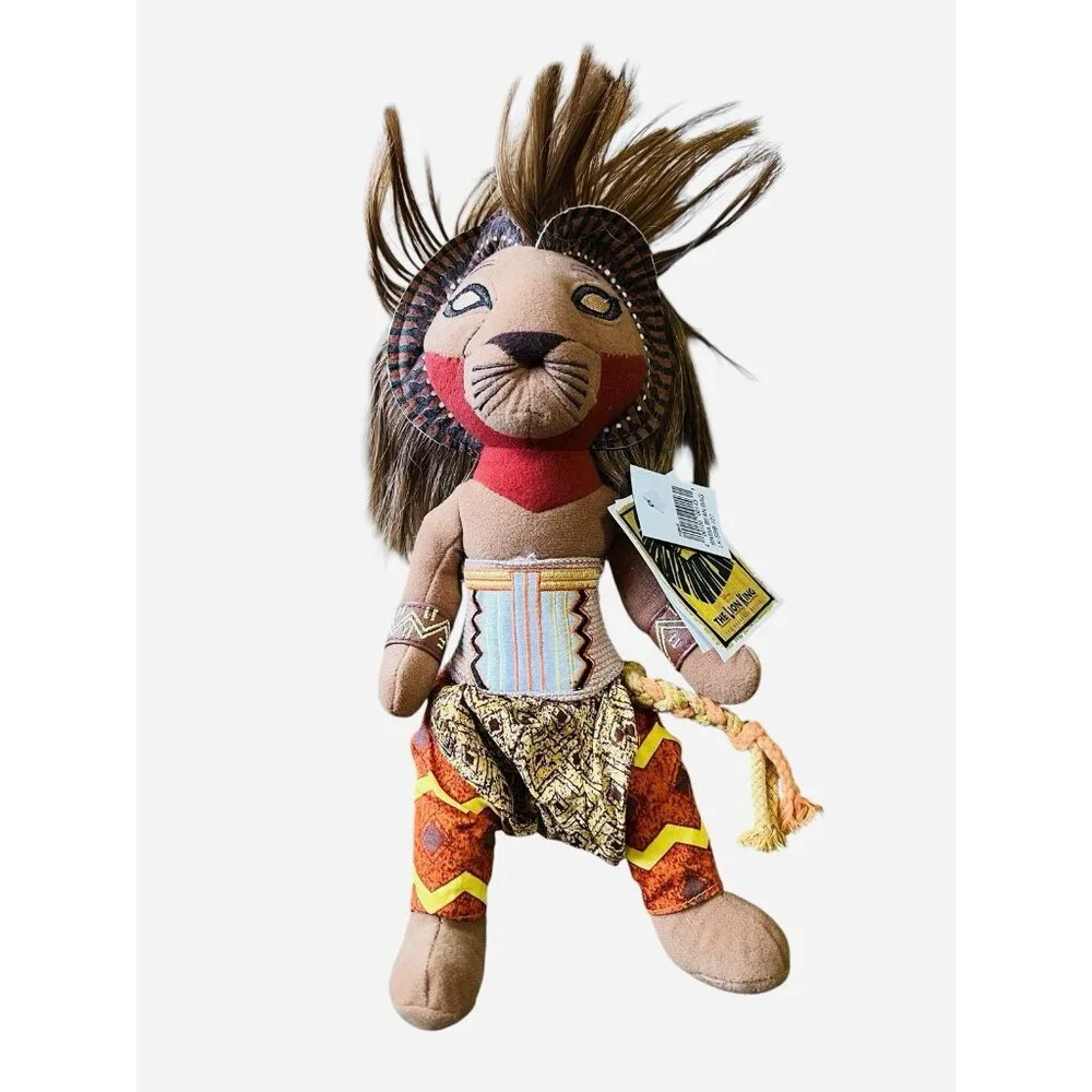 Disney Simba Soft Toy Plush The Lion King Original Broadway Musical‎ Bean Bag